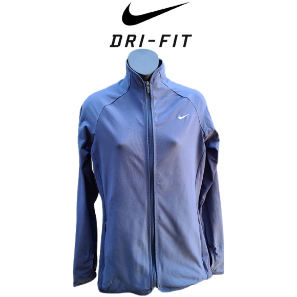 NIKE DRI-FIT FRONT ZIP TRACK JACKET - Picture 2 of 5